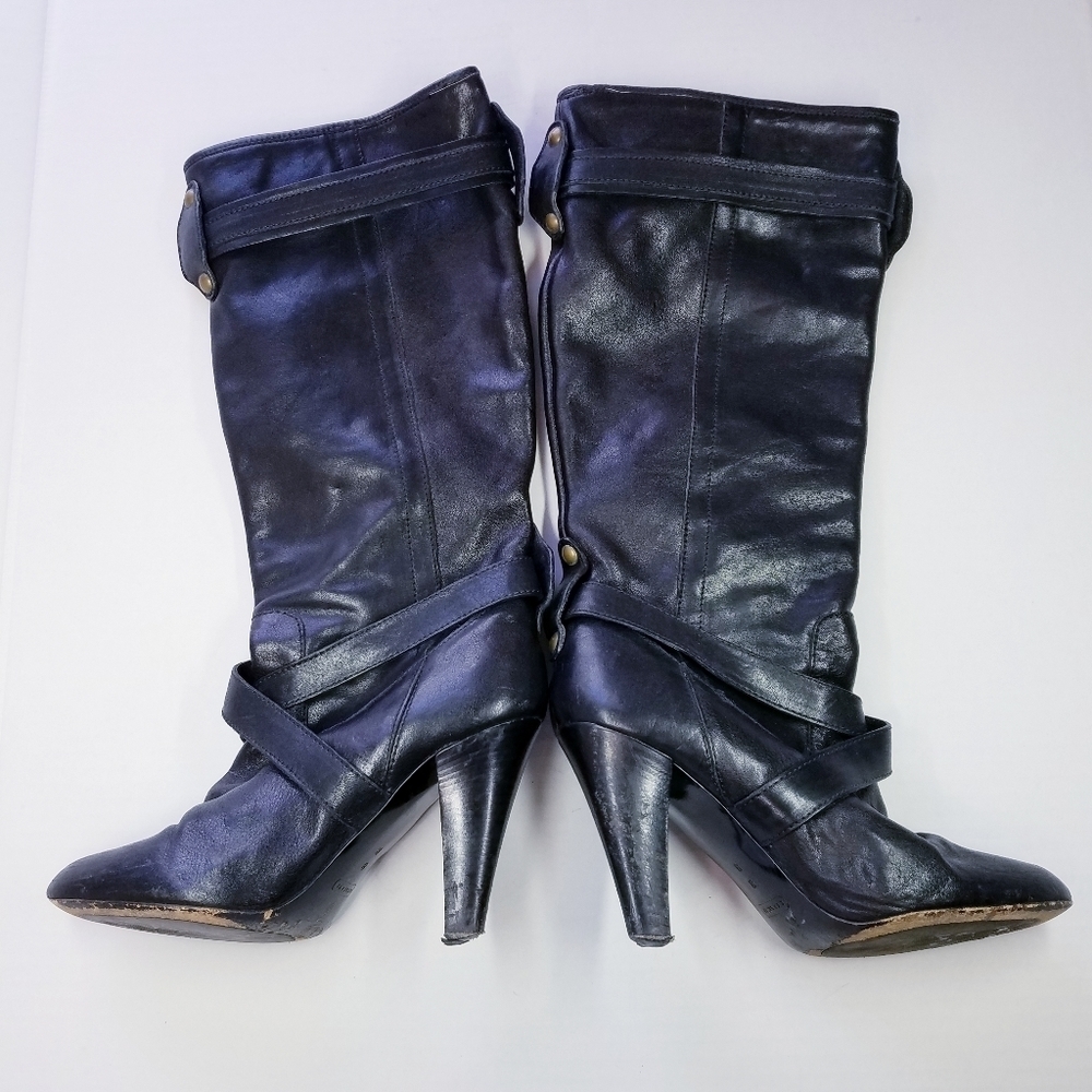 Coach | Knee‎ Length buckle Leather boots 7 - Picture 3 of 7